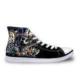 Punk Skull Men High Top Canvas Shoes