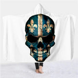 Hooded Blanket for Die Hard Skull Lovers