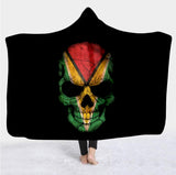 Hooded Blanket for Die Hard Skull Lovers