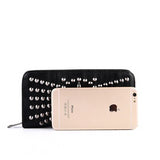 Vintage Skull And Rivet Clutch Bag