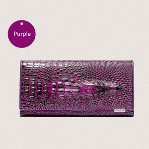 Purple 3D Crocodile Head Wallets